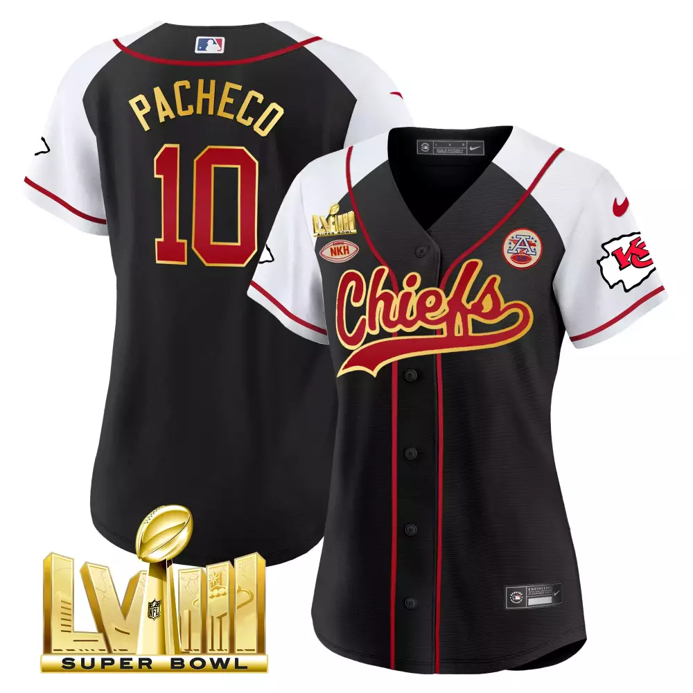 Pacheco Dupe 10 Jersey Black Super Bowl Lvii Kansas City Chiefs Majestic Athletic 2023