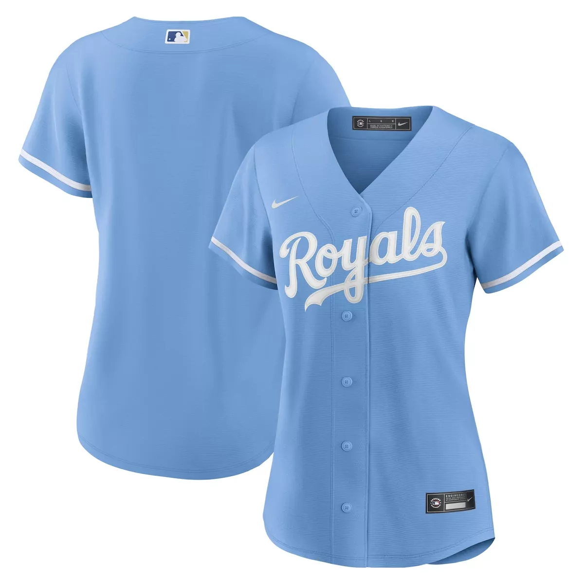 Jalen Royals Kansas City Jersey Light Blue Women Replica White Alternate