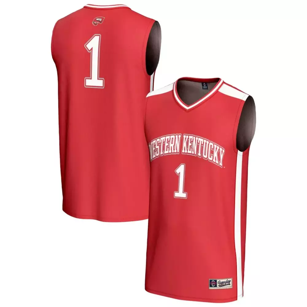 Western Kentucky 1 Jersey Red Hilltoppers Men White Gameday Unisex Fashion