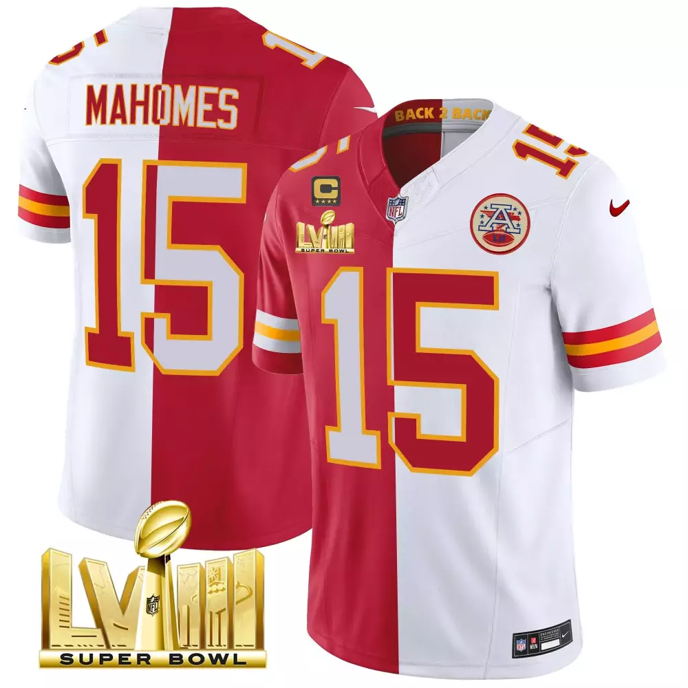 Patrick Mahomes 15 Jersey Red Super Bowl Lviii Champions Kansas City Chiefs 2022