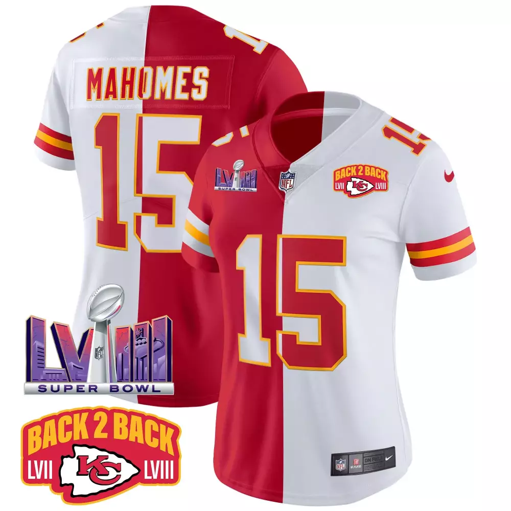 Patrick Mahomes 15 Jersey Red Super Bowl Lviii Champions Kansas City Chiefs 2023