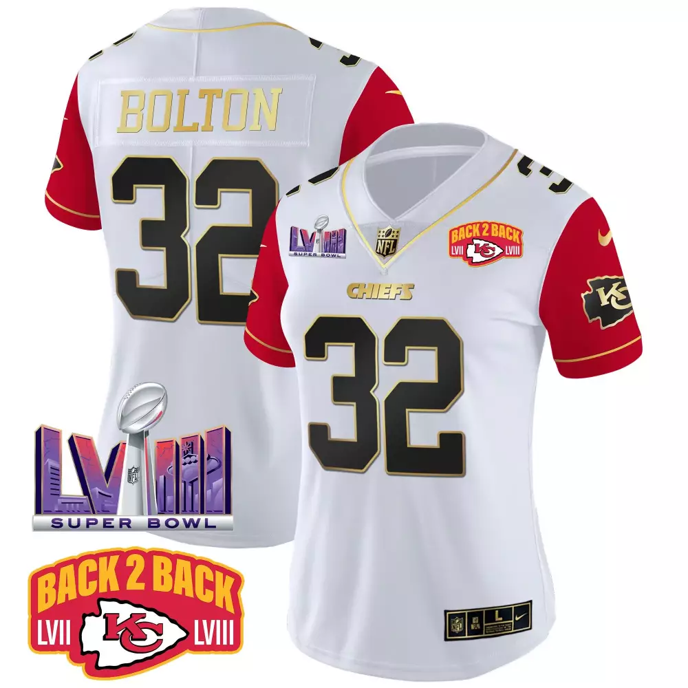 Nick Bolton 32 Chiefs Jersey White Super Bowl Lvii Lviii Women Game Red Black Gold