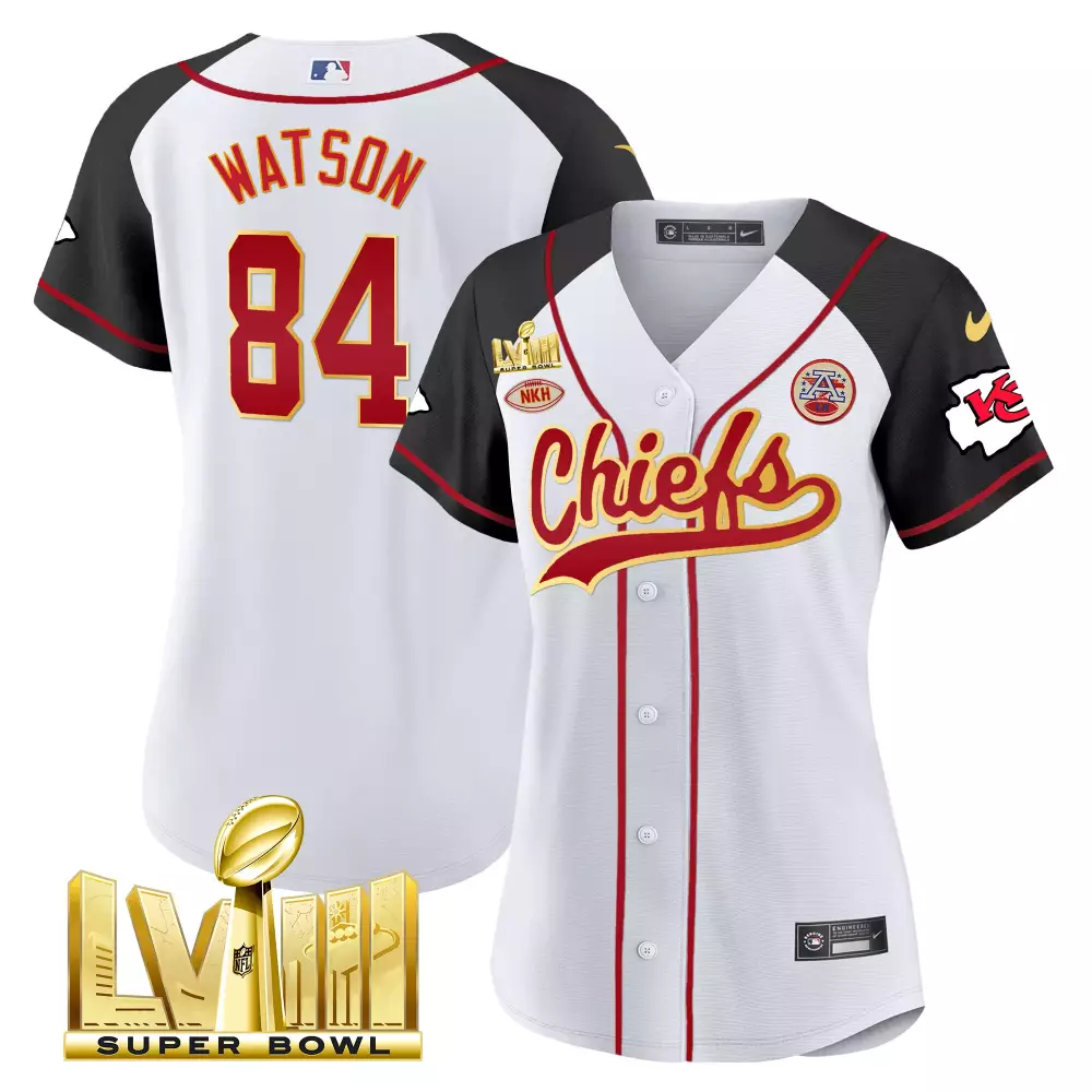 Tre Watson 84 Chiefs Jersey White Super Bowl Lv Nkh Women Black Red Gold Stitched