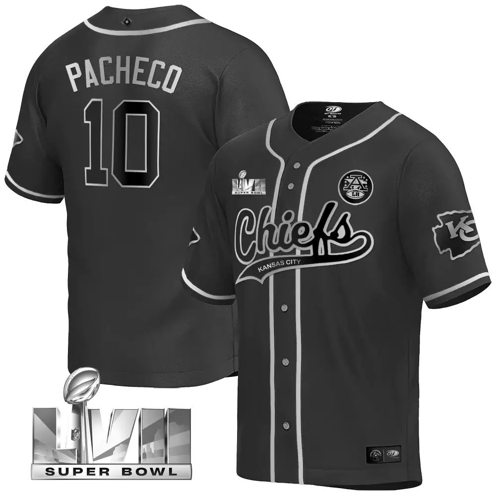 Isiah Pacheco 10 Jersey Black Super Bowl Lvii Champions Kansas City Chiefs Men White
