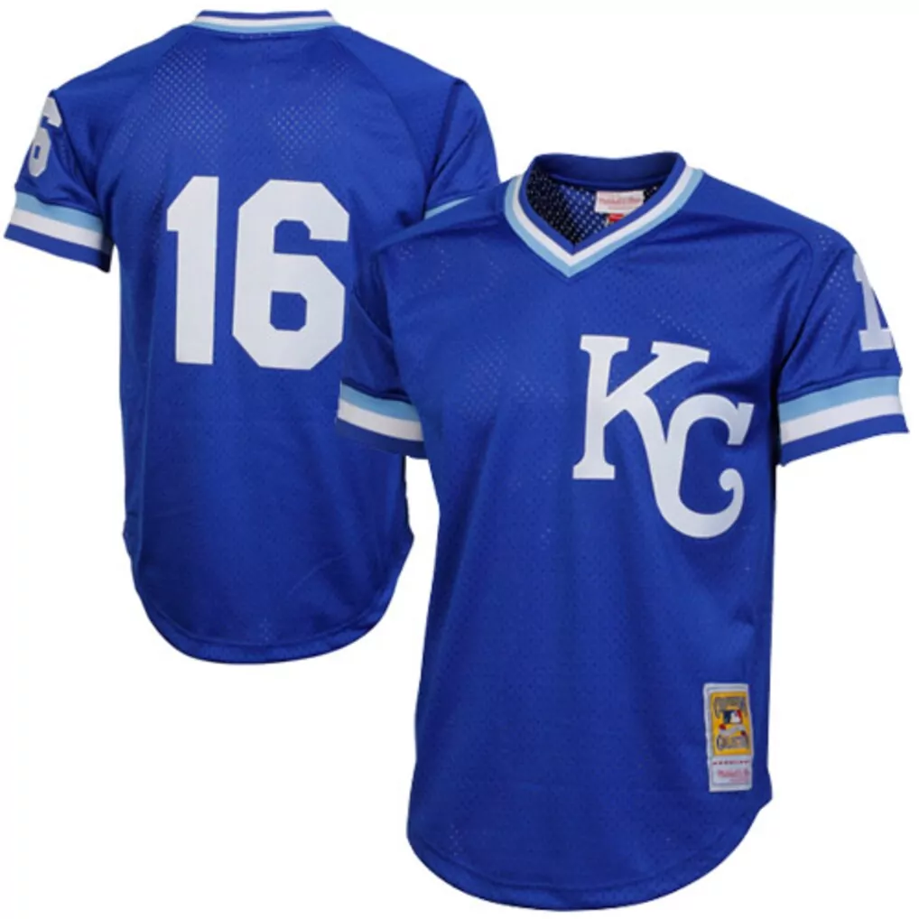 George Brett 5 Kansas City Royals Jersey Royal Blue Mitchell Ness Men White Light