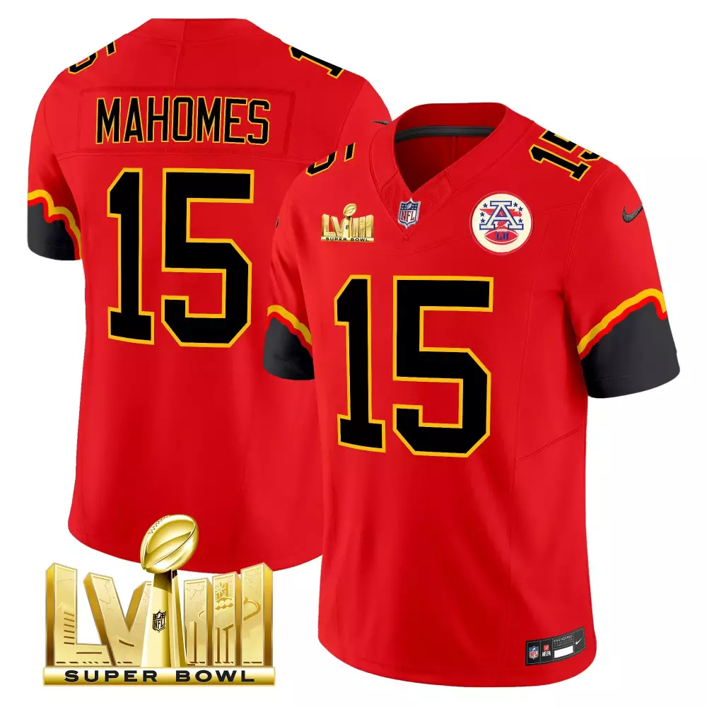 Patrick Mahomes 15 Jersey Red Super Bowl Lv Champions Kansas City Chiefs 2020 Men