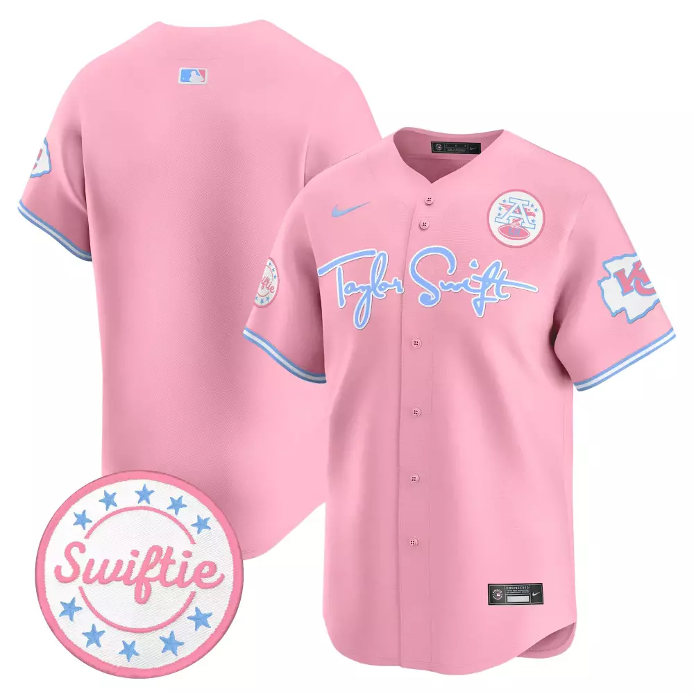 Taylor Swift Kansas City Royals Jersey Pink Eras Tour Swiftie 2024 Women Alternate
