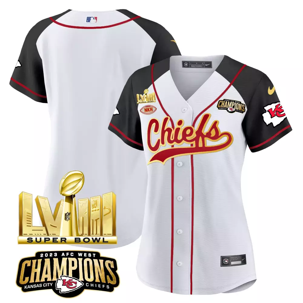 Patrick Mahomes 15 Jersey White Super Bowl Lvii Champions Kansas City Chiefs AFC West 2023