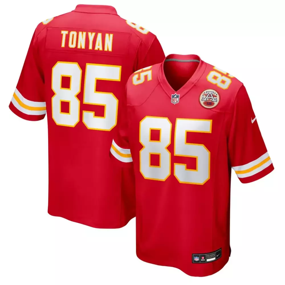 Robert Tonyan 85 Jersey Red Afl 50th Anniversary Kansas City Chiefs Men Authentic