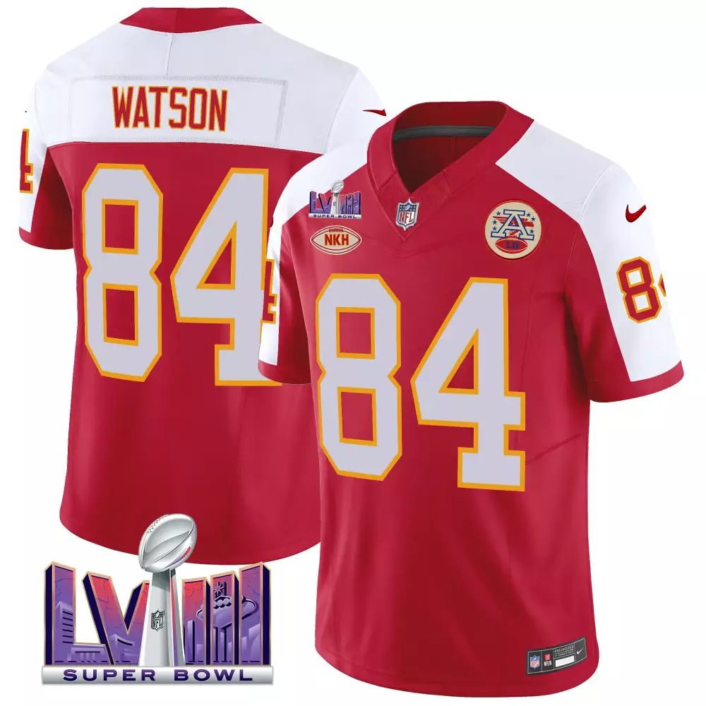 Tre Watson 84 Kansas City Chiefs Jersey Red Super Bowl Lvii Nkh 2023 Men Player White