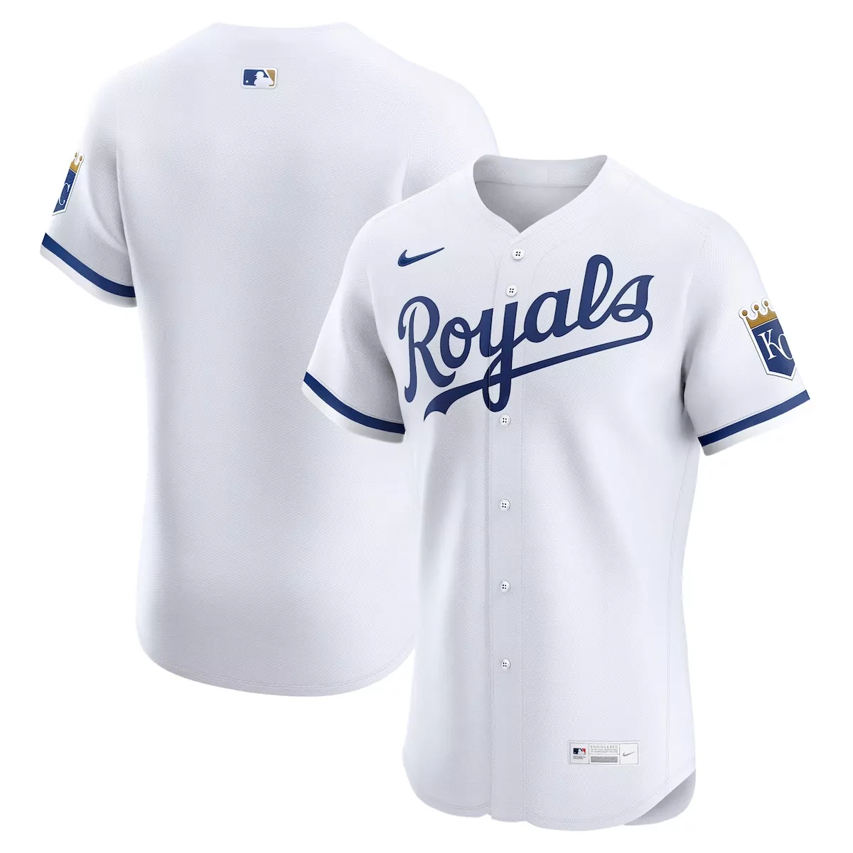 Jalen Royals Kansas City Jersey White Men Blue Home Elite