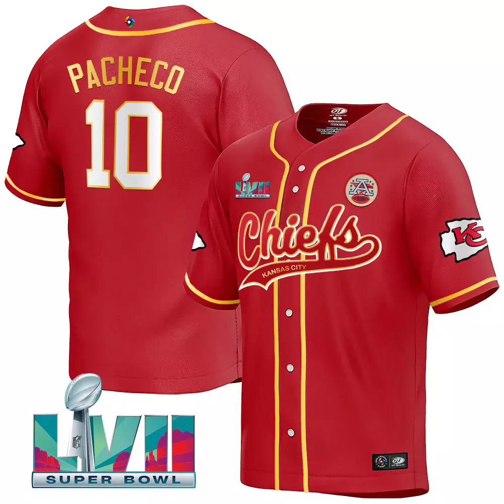 Pacheco Lvii 10 Jersey Red Super Bowl Champions Kansas City Chiefs Men Yellow White