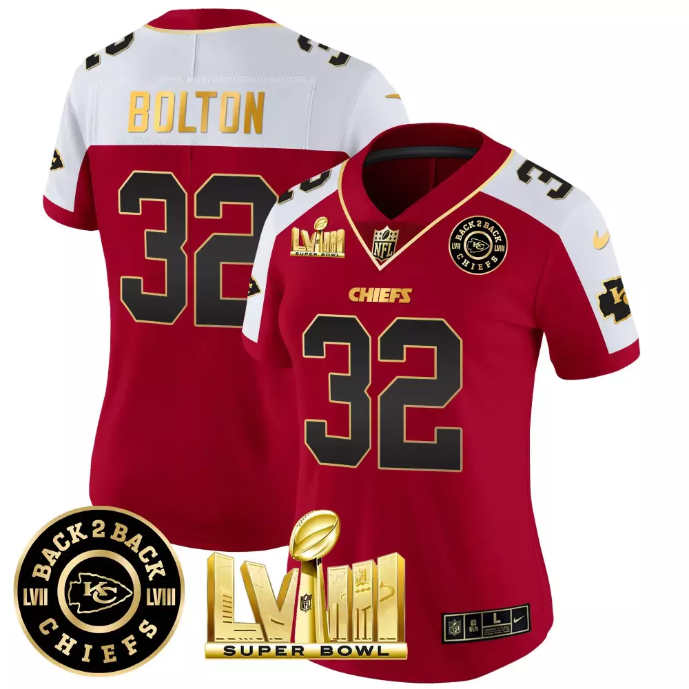Nick Bolton 32 Chiefs Jersey Red Super Bowl Champions Lviii Lvii Men Replica Alternate