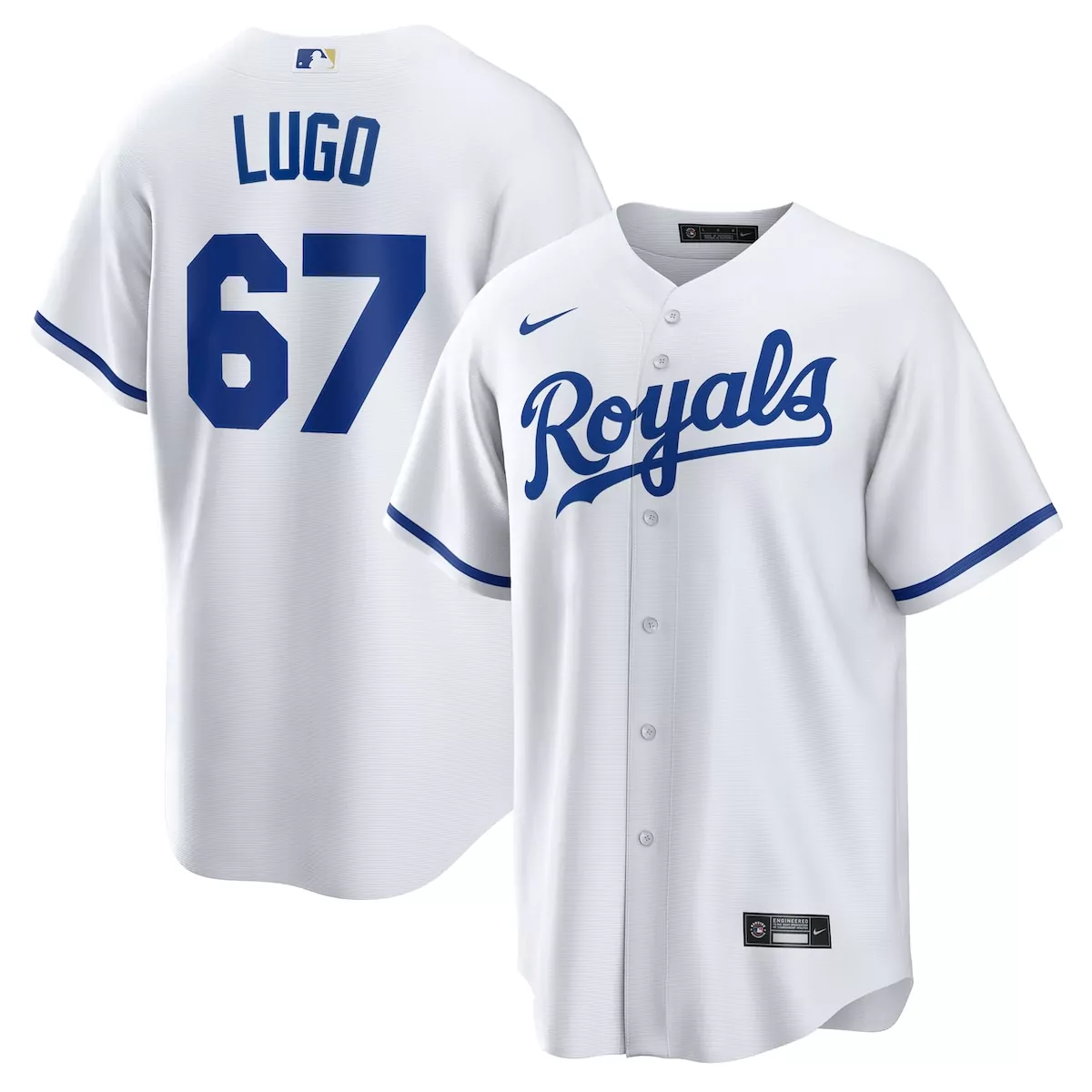 Seth Lugo 67 Royals Jersey White Men Royal Blue Home