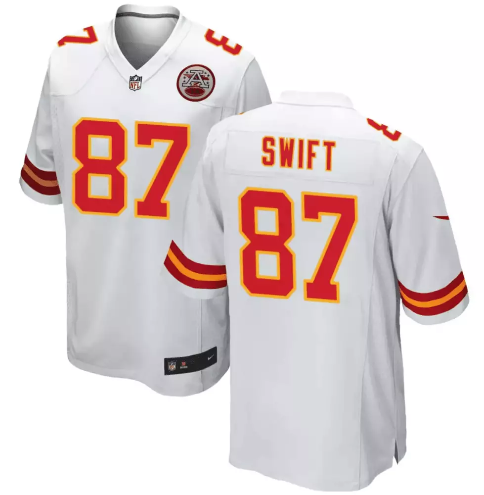 Travis Kelce 87 Jersey White AFC Championship Kansas City Chiefs Men Alternate Red
