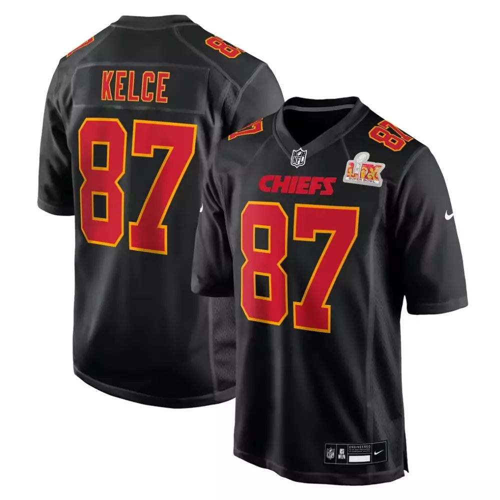Travis Kelce 87 Chiefs Jersey Black Super Bowl Lviii Men Player Red Yellow Fashion