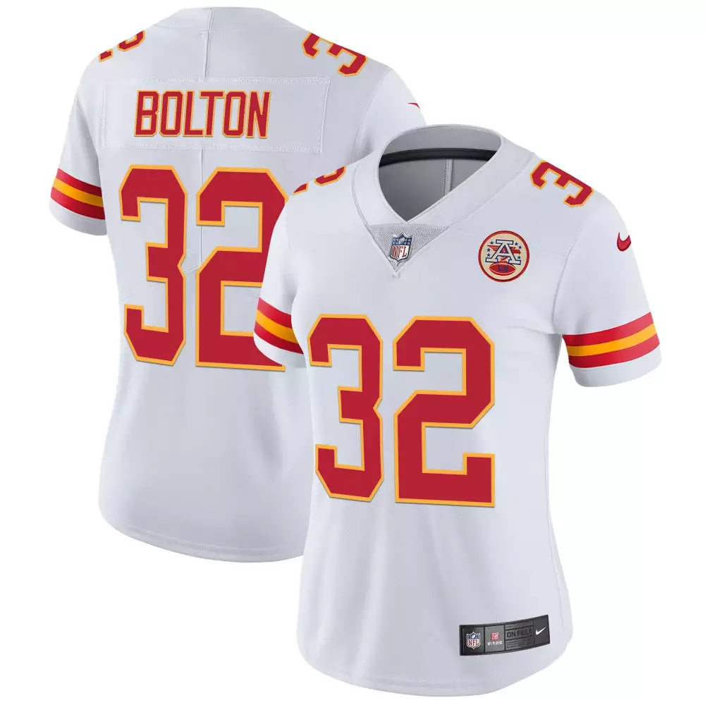 Nick Bolton 32 Kansas City Chiefs Jersey White Women Official Red Yellow All Stitched