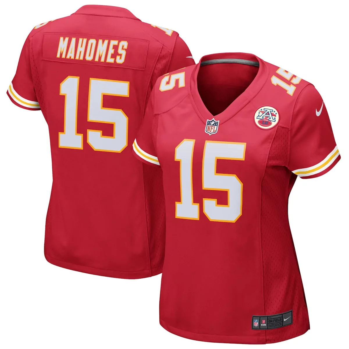 Patrick Mahomes 15 Jersey Red Kansas City Chiefs Super Bowl Liv Champions Women Player