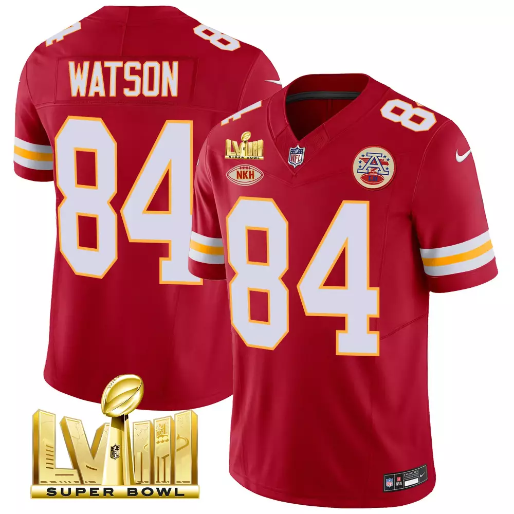 Tre Watson 84 Kansas City Chiefs Jersey Red Super Bowl Lvii Nkh AFC Championship Game