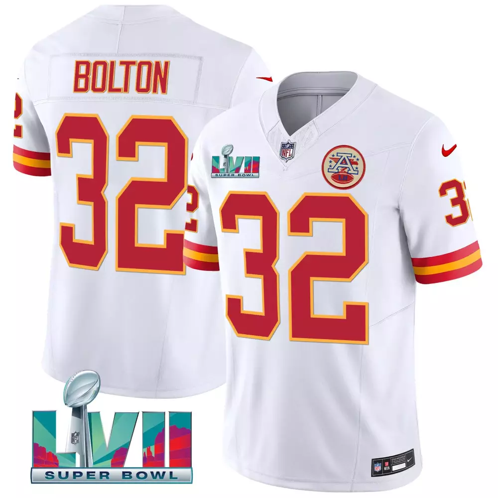Nick Bolton 32 Kansas City Chiefs Jersey White Super Bowl Lvii Men Player Alternate