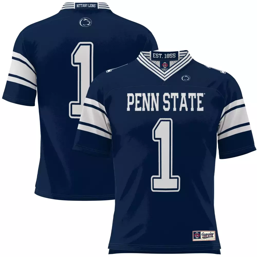 Penn State 1 Jersey Navy Nittany Lions Men White Gameday Fashion Penn State 1 Jersey Navy Nittany Lions Men White Gameday Fashion