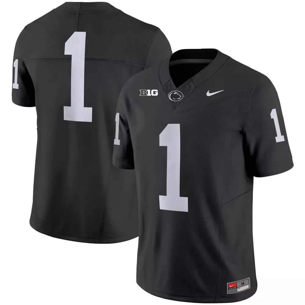 Thomas 1 Penn State Nittany Lions Jersey Black Big Ten Men White Vapor Limited All
