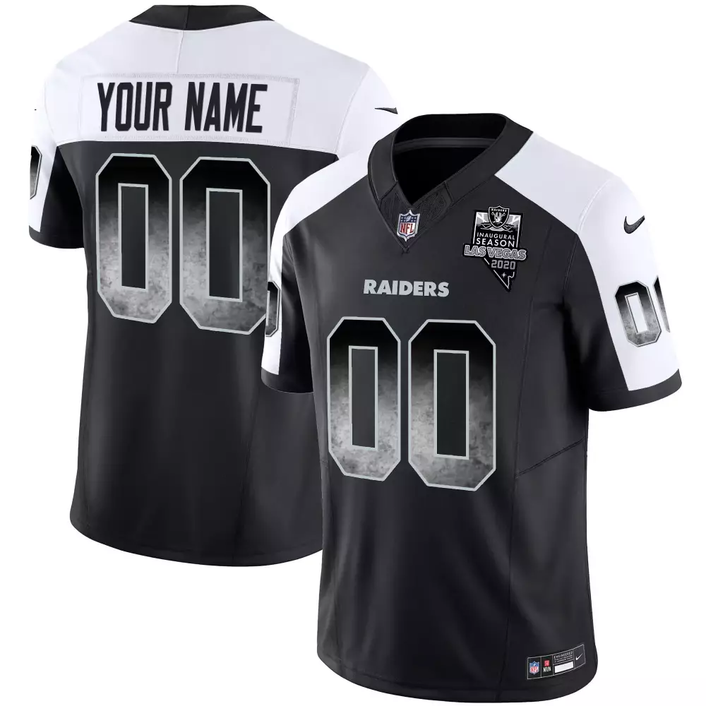 Custom Raiders Jersey Black Las Vegas 2020 National Football League Men Official