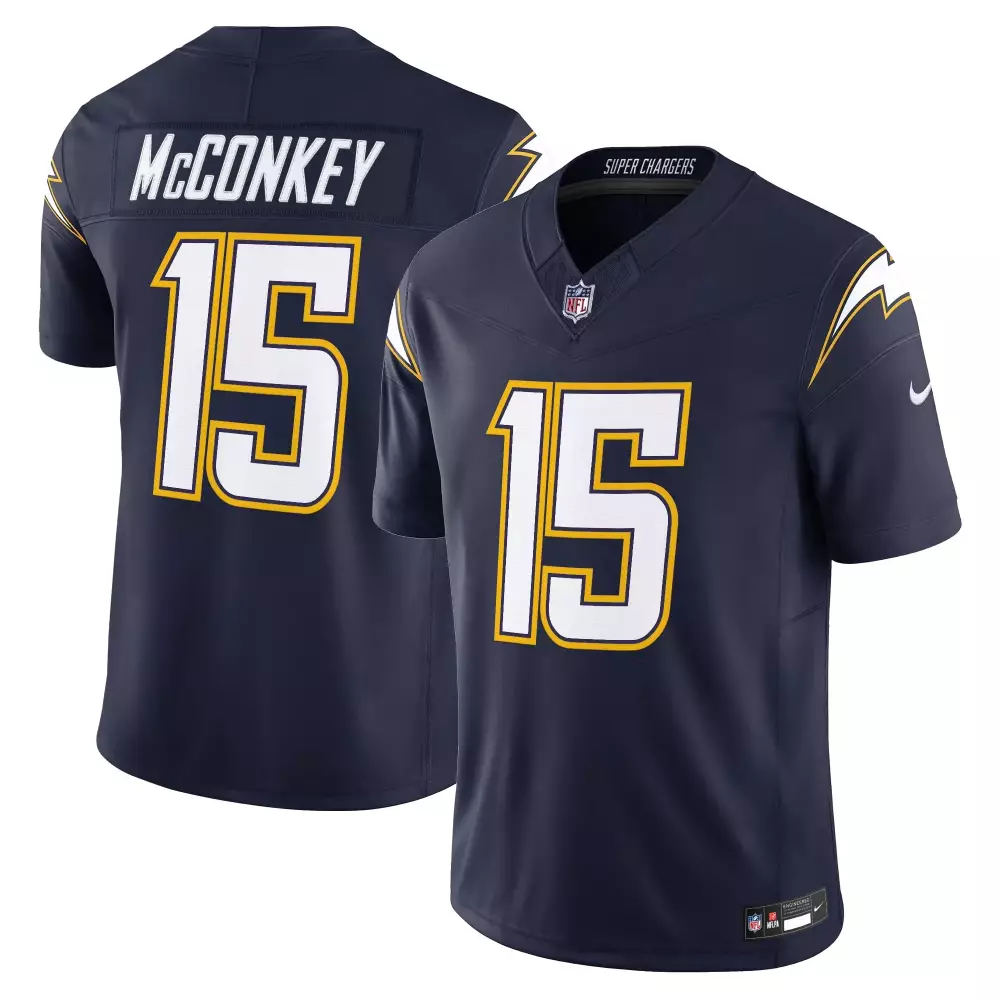 Ladd Mcconkey 15 Chargers Jersey Navy Men Replica Yellow White Stitched Vapor