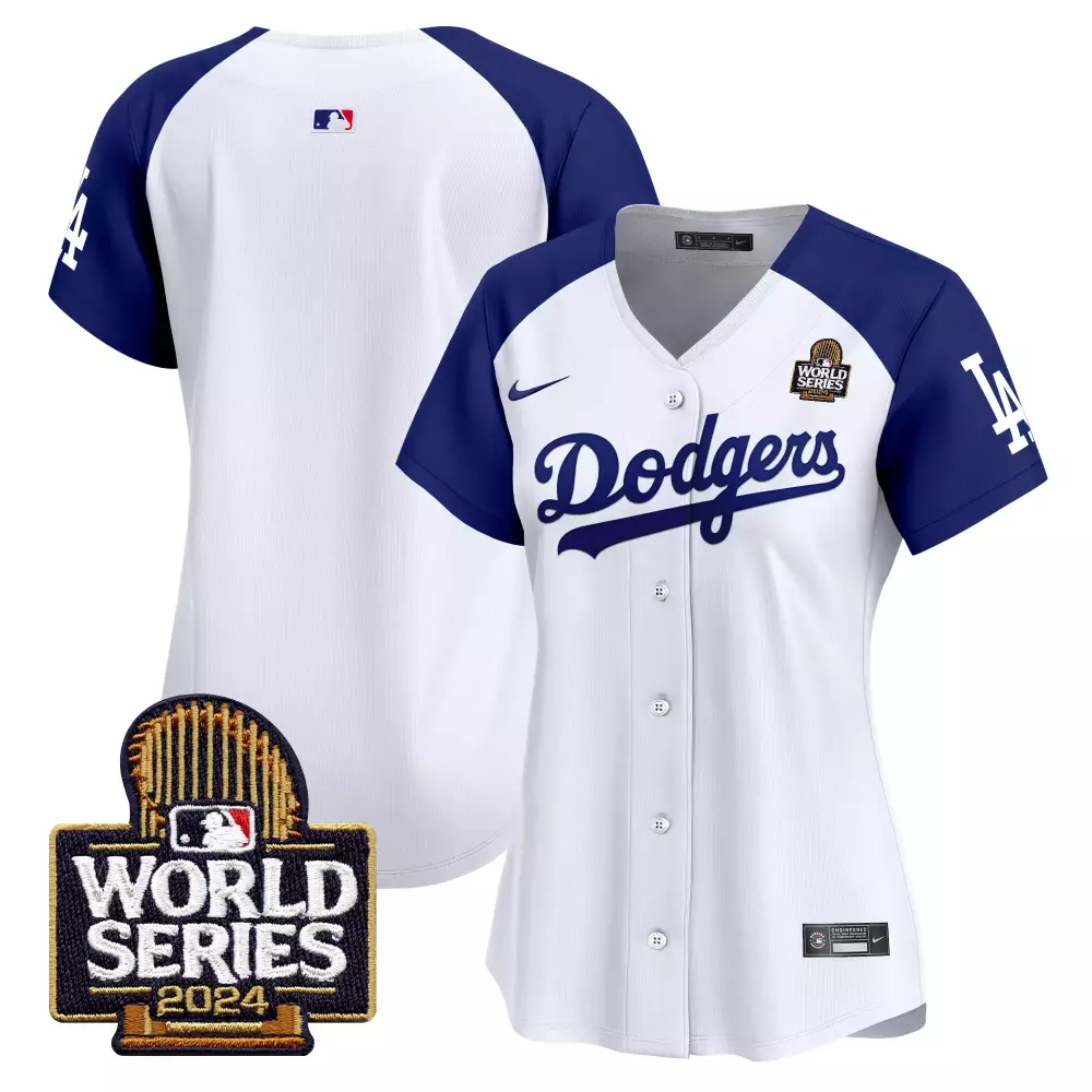Los Angeles Dodgers Jersey White World Series 2024 Women Royal Blue Alternate Vapor