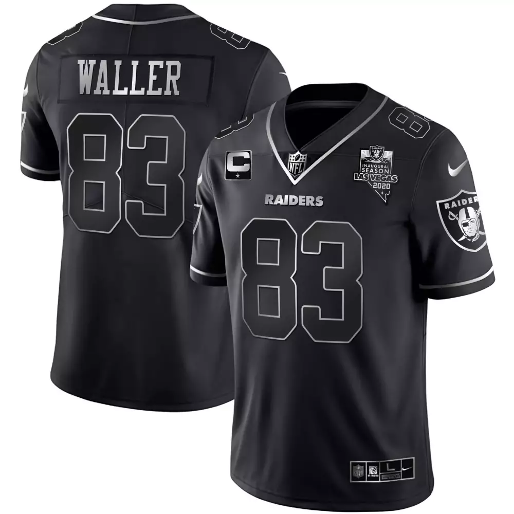 Darren Waller 83 Raiders Jersey Black Men Player Silver All Stitched Vapor