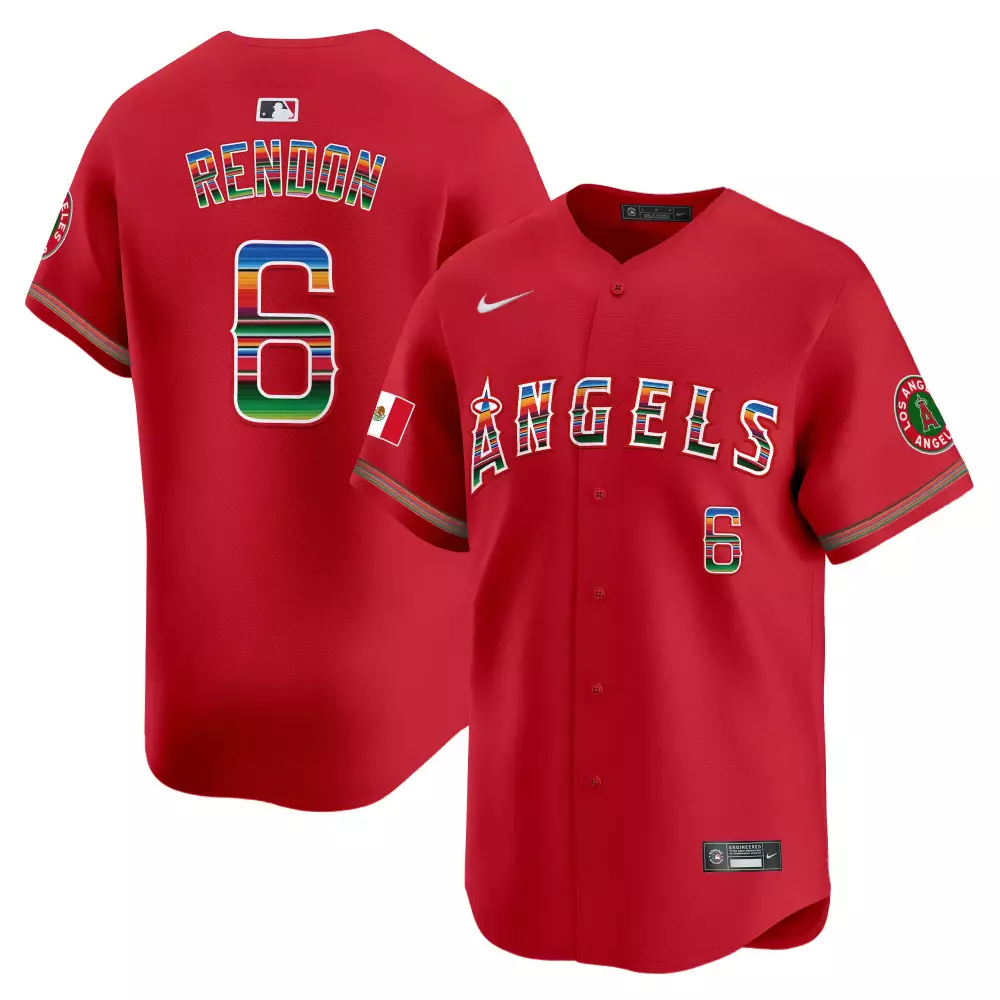 Anthony Rendon 6 Jersey Red City Connect Los Angeles Angels Mexico Flag 2023 Men