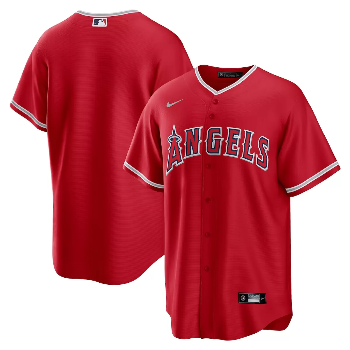 Los Angeles Angels Jersey Red Men White Navy Alternate