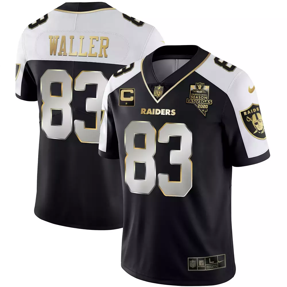 Darren Waller 83 Raiders Jersey Black Inaugural Season Las Vegas 2020 Men Player