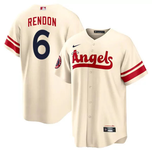 Anthony Rendon 6 Angels Jersey Cream Men Red Navy Blue All Stitched Vapor