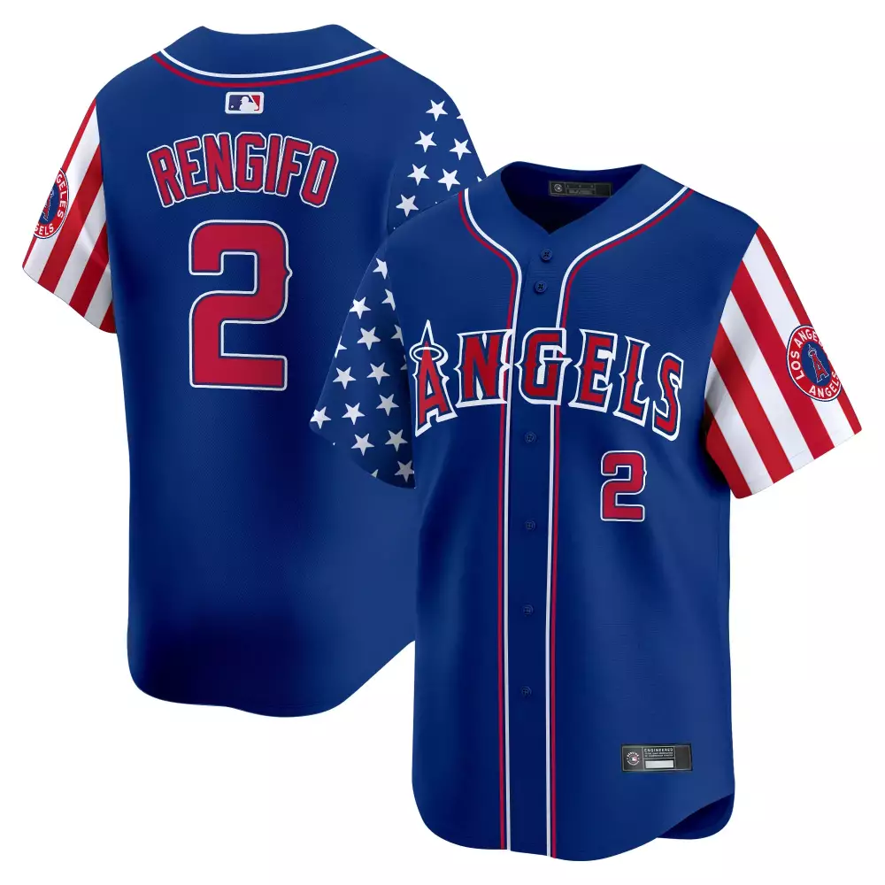 Soler Independence 2 Jersey Royal Blue Los Angeles Angels Split Custom Design Red