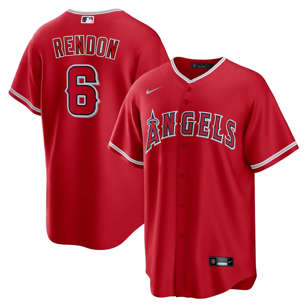 Anthony Rendon 6 Angels Jersey Red Men White Navy Alternate Replica