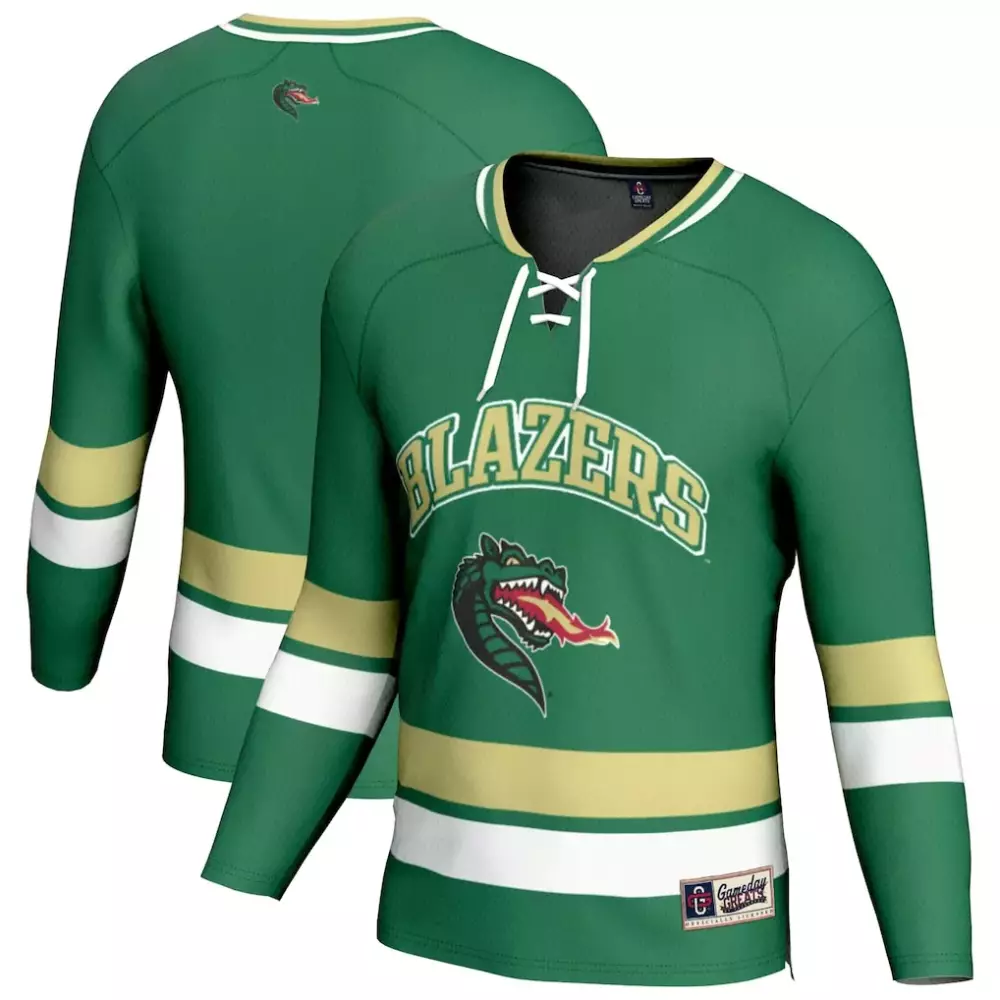 Portland Trail Blazers Jersey Green Men White Gold Gameday