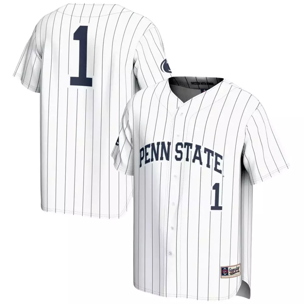 Penn State 1 Jersey White Men Navy Gameday Fashion