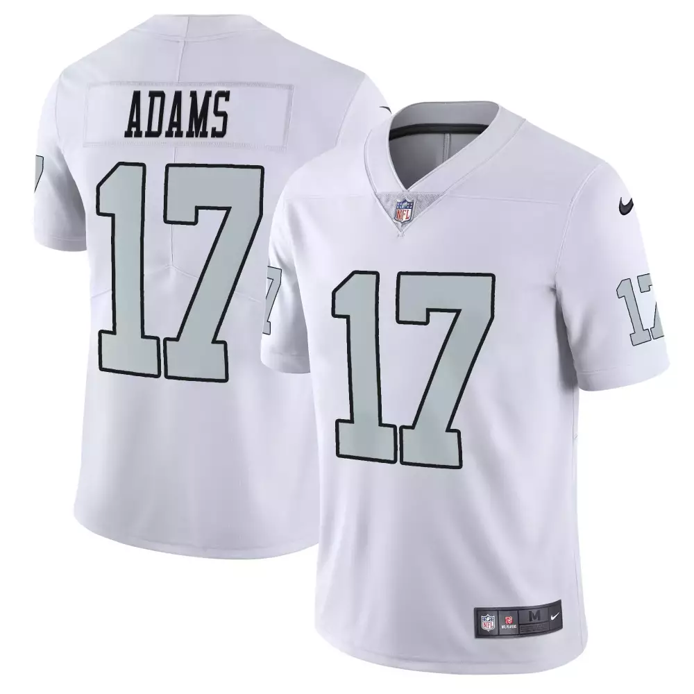 Davante Adams 17 Raiders Jersey White Men Black Grey All Stitched Vapor