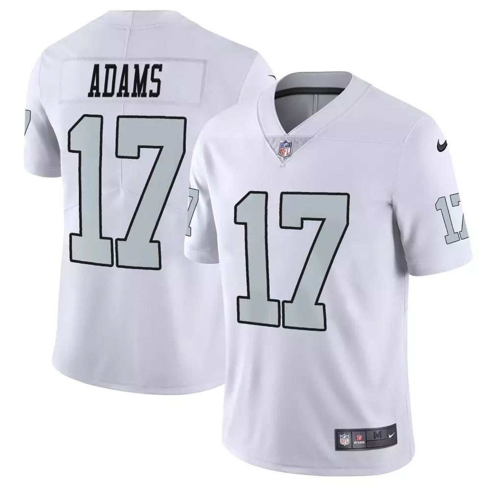 Davante Adams 17 Jersey White Las Vegas Raiders Men Player Alternate Silver Black