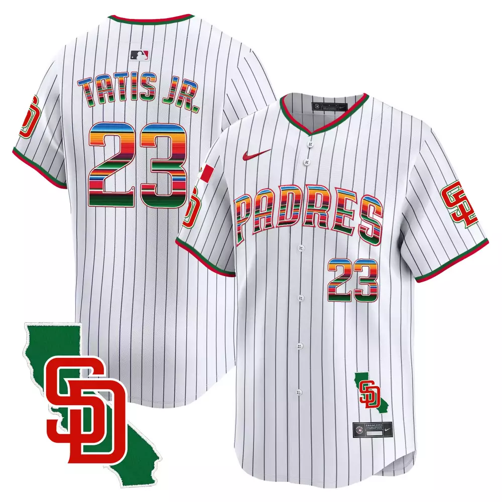 Fernando Tatis 23 Padres Jersey White City Connect California Sd Men Split Green