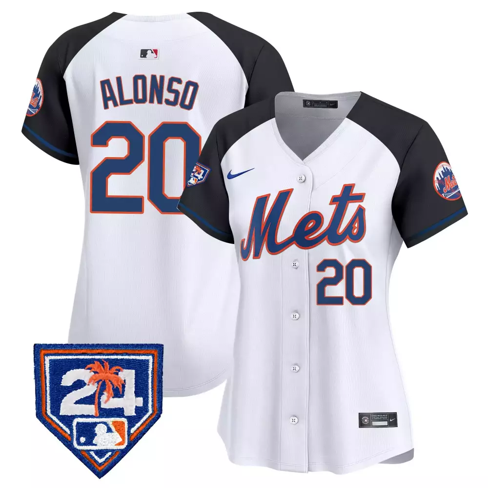 Pete Alonso 20 New York Mets Jersey White City Connect Men Alternate Split Design