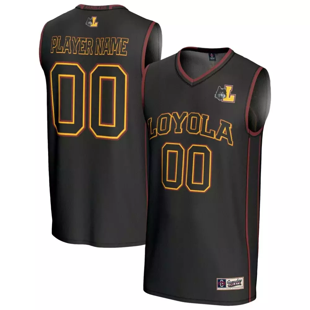 Loyola Jersey Black Men Maroon Gold Gameday Fashion