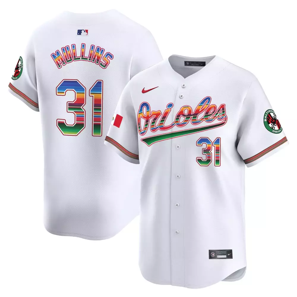 Cedric Mullins 31 Orioles Jersey White Mexico Flag Men Official Split Design Green