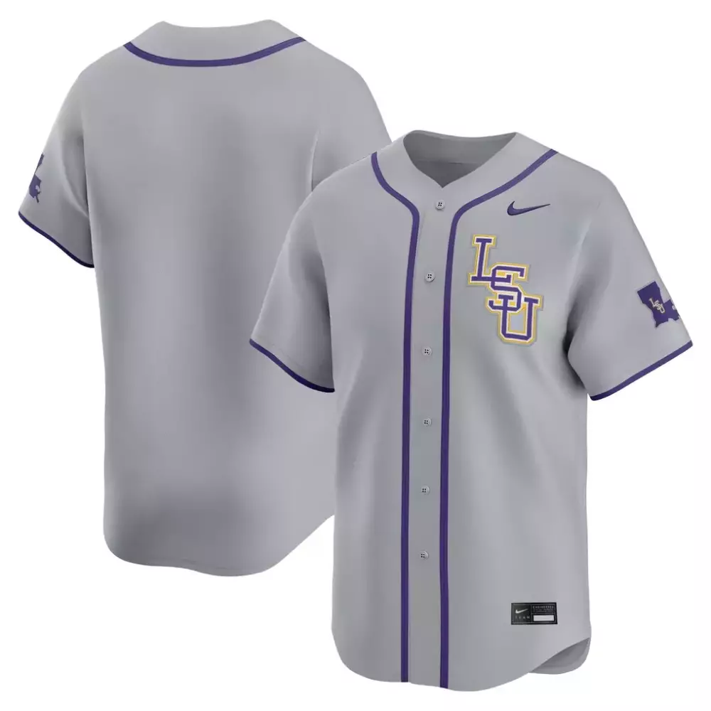 Lsu Jersey Gray Purple Yellow Limited