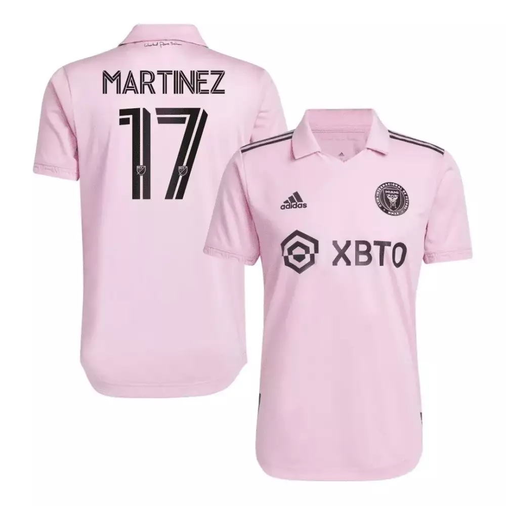 Martinez 17 Inter Miami Cf Jersey Pink Mls Men Black All Stitched Vapor