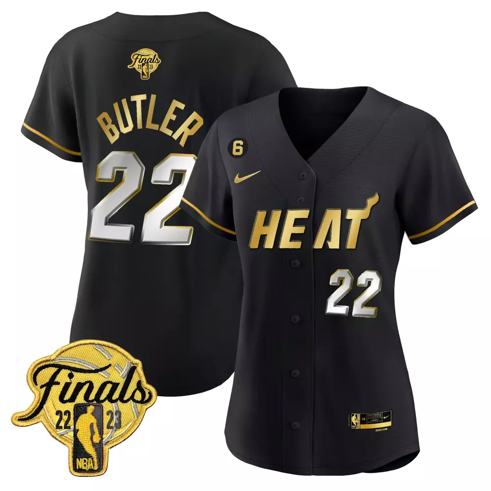 Jimmy Butler 22 Heat Jersey Black Finals 2022-2023 Men Gold White All Stitched Vapor