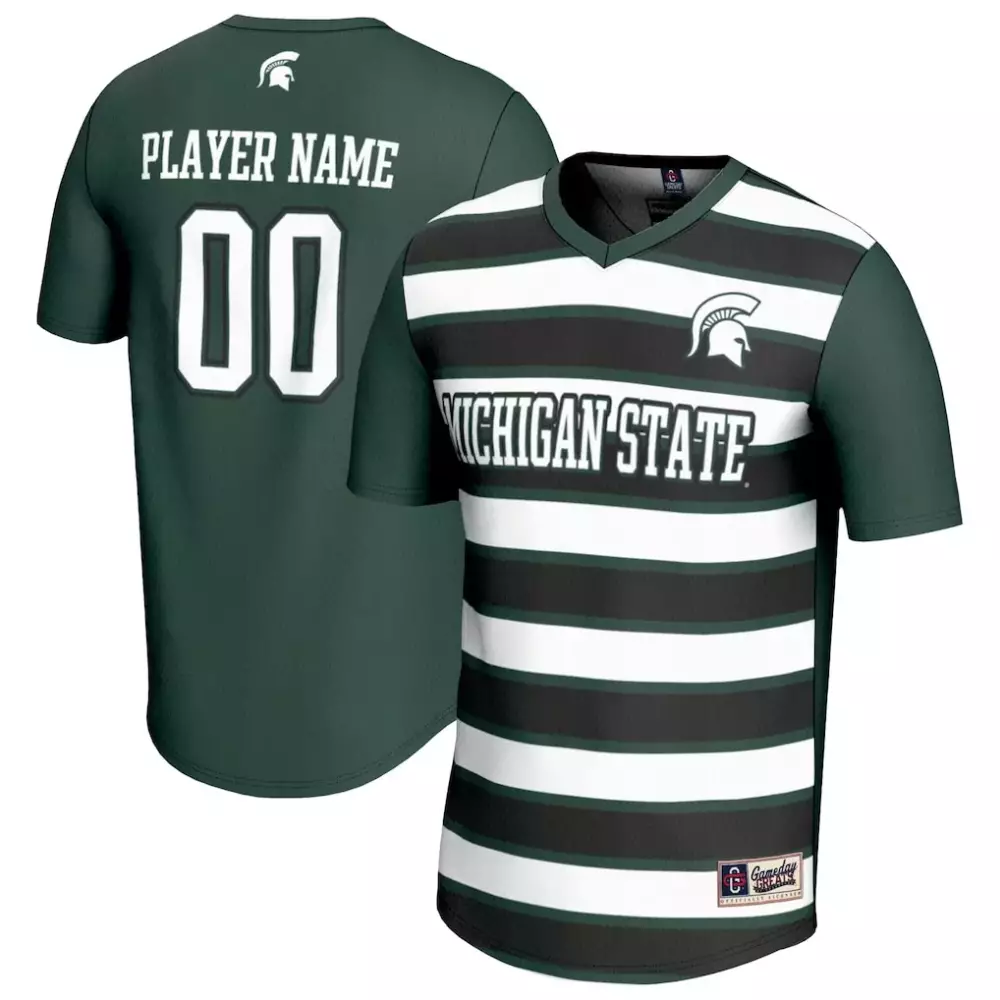 Michigan State Jersey Green T-shirt Split White Black Gameday Unisex Fashion
