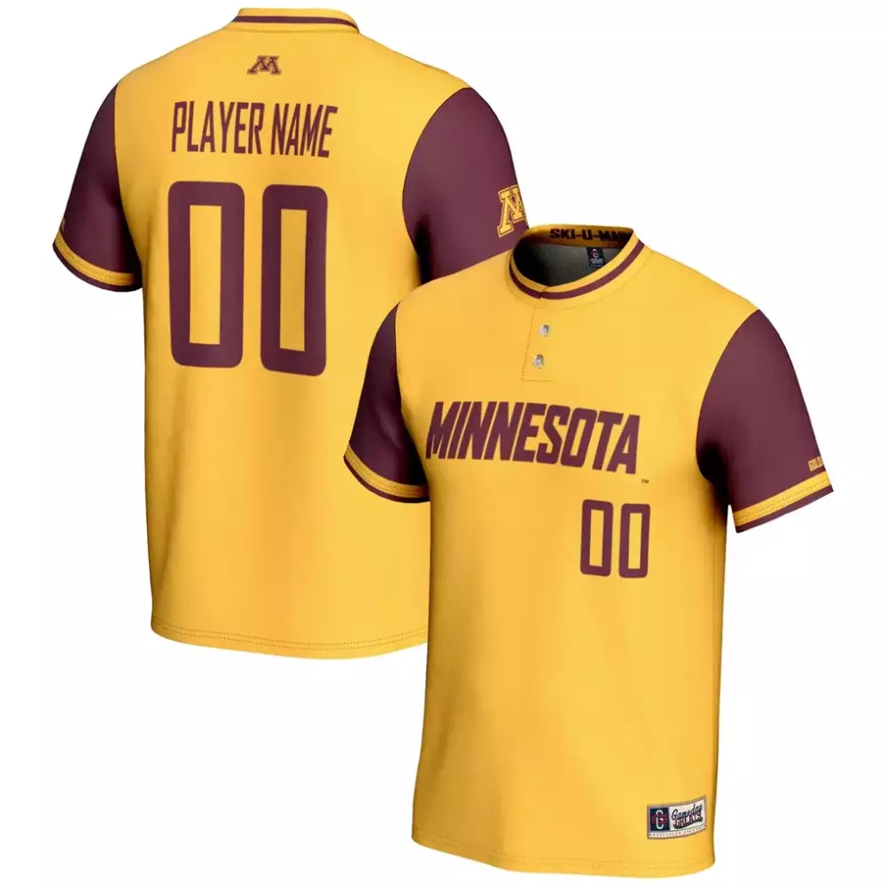 Minnesota Golden Gophers Jersey Gold Men Stitched Maroon Gameday Unisex