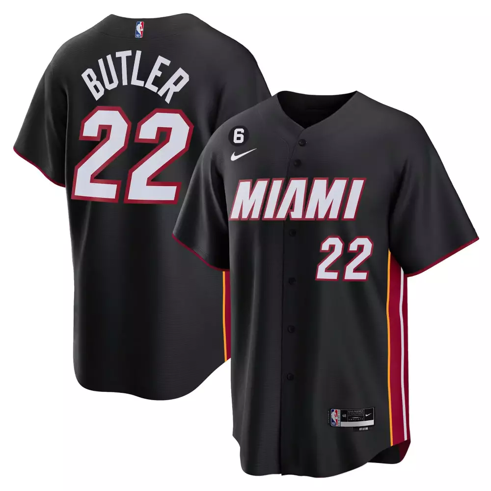 Jimmy Butler 22 Miami Jersey Black Men Maroon Yellow All Stitched Vapor
